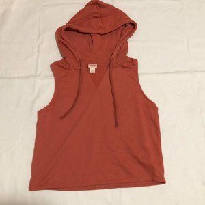 Mossimo Burnt Orange Sleeveless Hoodie